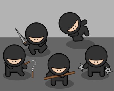 StudioFibonacci Cartoon ninjas