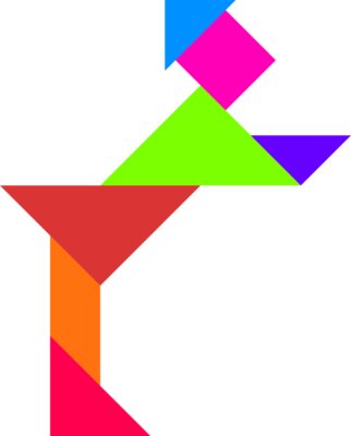 Tangram shape people 73