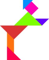 Tangram shape people 73