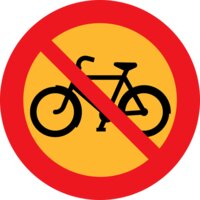 ryanlerch No Bicycles roadsign