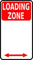 Leomarc sign loading zone