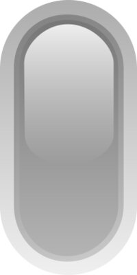 led rounded v grey