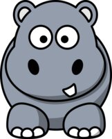 StudioFibonacci Cartoon hippo