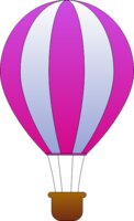 maidis Vertical Striped Hot Air Balloons 3
