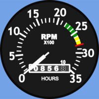 Startright Cessna Type Aircraft Tachometer