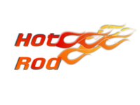 hot rod text illustration