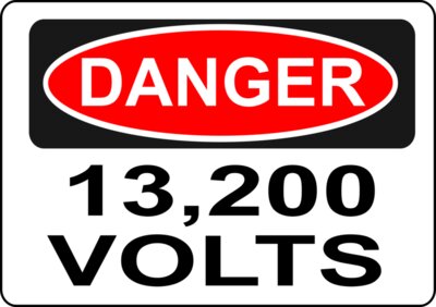 Rfc1394 Danger   13 200 Volts  Alt 2 