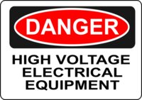 Rfc1394 Danger   High Voltage Electrical Equipment