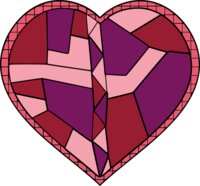 Stained Glass Heart