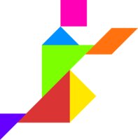 Tangram shape people 51