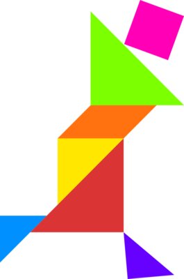 Tangram shape people 63