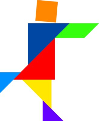 Tangram shape people 47