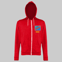 Sweat Capuche brodé; drapeau RDC personnalisable