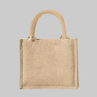 Jute mini gift bag