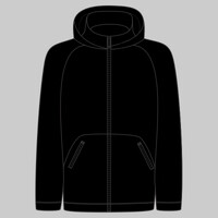 Hoodie with reflective tape