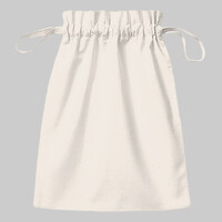Organic cotton drawcord bag