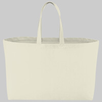 Oversized canvas tote bag