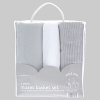 Baby Moses basket set (3-piece)