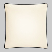 Fairtrade cotton piped cushion cover
